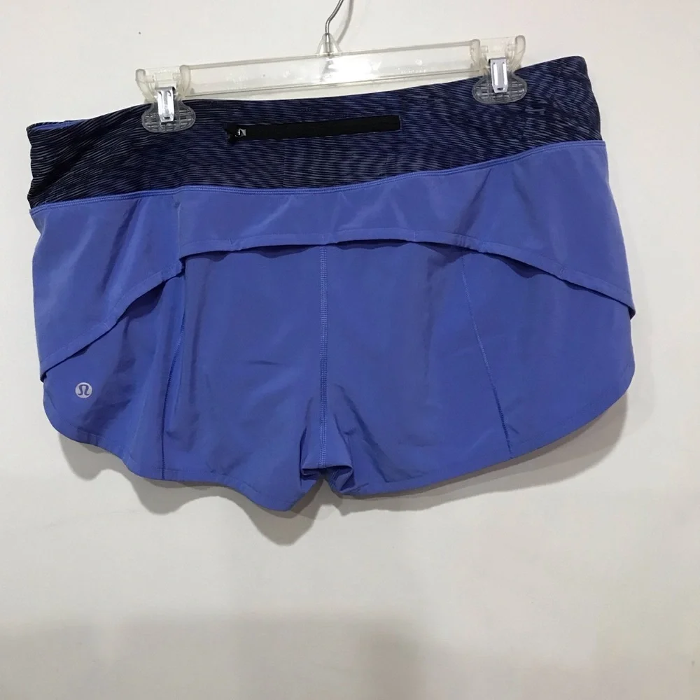 lululemon athletica Two-Tone Purple Athletic Speed Shorts 2.5” inseam
